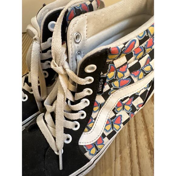 Vans Filmore Butterfly High Top, Checkerboard skate shoe, womens size 6 - Picture 4 of 7